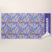 Sesamstraat| Groovy Dance-patroon Strandlaken (Voorkant)