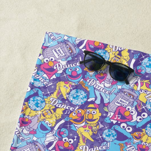 Sesamstraat| Groovy Dance-patroon Strandlaken (In situ)