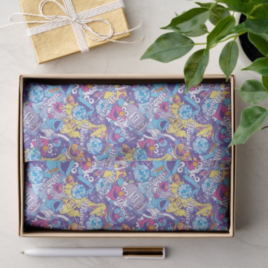 Sesamstraat| Groovy Dance-patroon Tissuepapier (Geschenk)