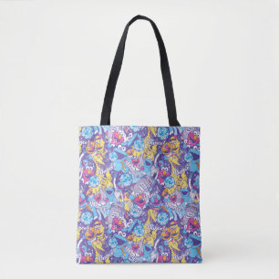 Sesamstraat  Groovy Dance-patroon Tote Bag