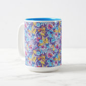 Sesamstraat| Groovy Dance-patroon Tweekleurige Koffiemok (Voorkant links)