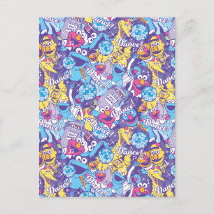 Sesamstraat   Groovy Dance Pattern Briefkaart