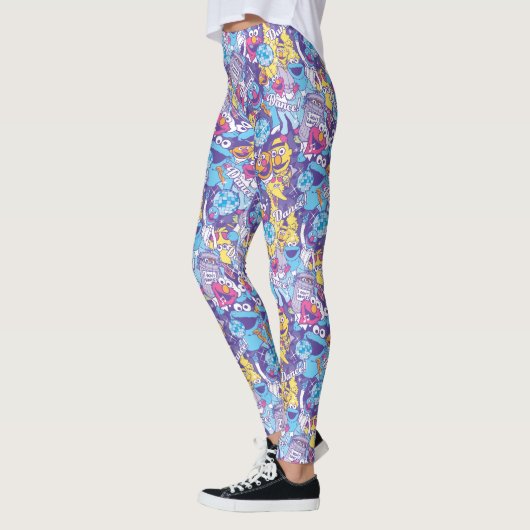 Sesamstraat | Groovy Dance Pattern Leggings (Links)