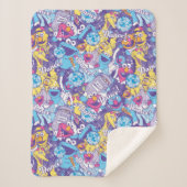 Sesamstraat | Groovy Dance Pattern Sherpa Deken (Voorkant)
