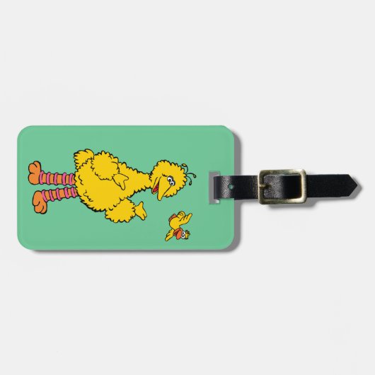 Sesamstraat | Grote vogel en kleine vogel Bagagelabel (Voorkant horizontaal)