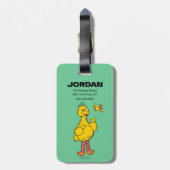 Sesamstraat | Grote vogel en kleine vogel Bagagelabel (Achterkant verticaal)