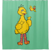 Sesamstraat | Grote vogel en kleine vogel Douchegordijn (Voorkant)