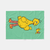 Sesamstraat | Grote vogel en kleine vogel Fleece Deken (Voorkant (Horizontaal))