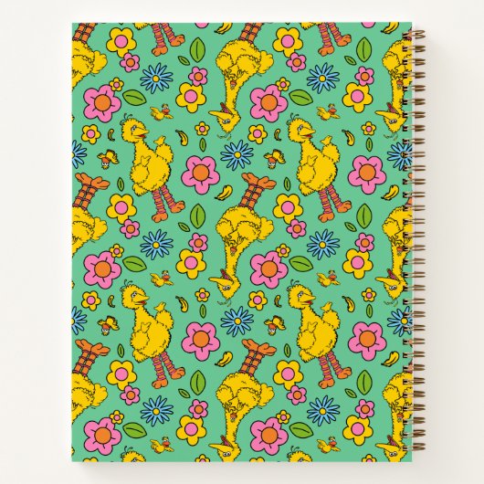 Sesamstraat | Grote vogel en kleine vogel | Naam t Notitieboek (Achterkant)