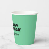 Sesamstraat | Grote vogel en kleine vogel Papieren Bekers (Achterkant)