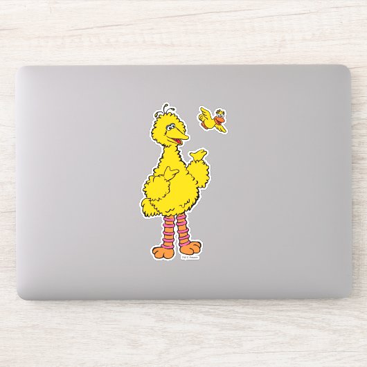 Sesamstraat | Grote vogel en kleine vogel Sticker (Computer)