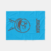 Sesamstraat | Grover Bright | Jouw namen toevoegen Fleece Deken (Voorkant (Horizontaal))