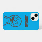 Sesamstraat | Grover Bright | Jouw namen toevoegen iPhone Hoesje (Achterkant horizontaal)