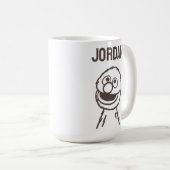 Sesamstraat | Grover Bright | Jouw namen toevoegen Koffiemok (Voorkant rechts)