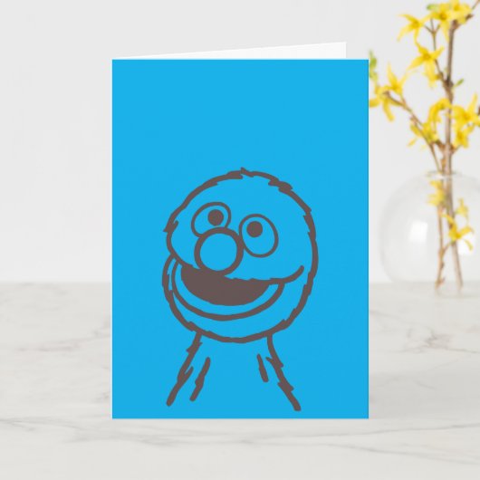 Sesamstraat | Grover Bright Kaart (Gele Bloem)