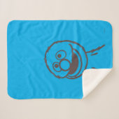 Sesamstraat | Grover Bright Sherpa Deken (Voorkant (horizontaal))