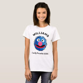 Sesamstraat | Grover Family Vacation T-shirt (Voorkant volledig)
