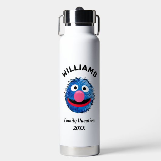 Sesamstraat | Grover Family Vacation Waterfles (Voorkant)