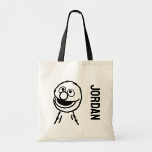 Sesamstraat Grover Jouw namen toevoegen Tote Bag