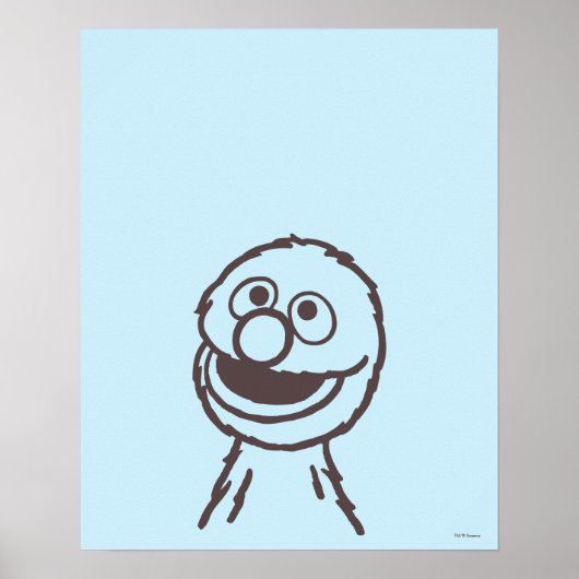 Sesamstraat | Grover Poster (Voorkant)