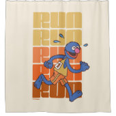 Sesamstraat | Grover Runs Douchegordijn (Voorkant)