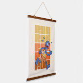 Sesamstraat | Grover Runs Hangend Wandkleed (Gebogen)