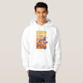 Sesamstraat | Grover Runs Hoodie (Voorkant volledig)