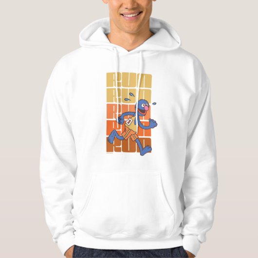 Sesamstraat | Grover Runs Hoodie (Voorkant)