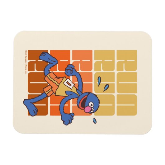 Sesamstraat | Grover Runs Magneet (Horizontaal)