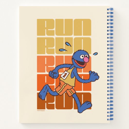 Sesamstraat | Grover Runs Notitieboek (Achterkant)