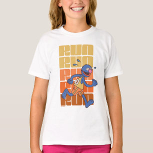 Sesamstraat   Grover Runs T-shirt