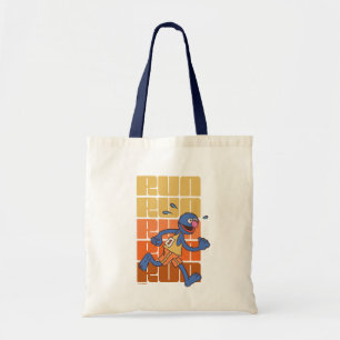 Sesamstraat   Grover Runs Tote Bag