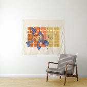 Sesamstraat | Grover Runs Wandkleed (In Situ (horizontaal))