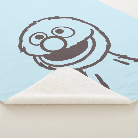 Sesamstraat | Grover Sherpa Deken (3/4)