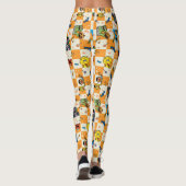 Sesamstraat Halloween geruit patroon Leggings (Achterkant)