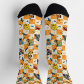 Sesamstraat Halloween geruit patroon Sokken (Top)