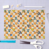 Sesamstraat Halloween geruit patroon Tissuepapier (Craft)