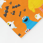 Sesamstraat Halloween vleermuizen en geesten patro Fleece Deken (Hoek)