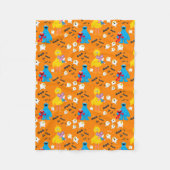 Sesamstraat Halloween vleermuizen en geesten patro Fleece Deken (Voorkant)