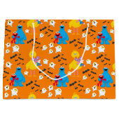 Sesamstraat Halloween vleermuizen en geesten patro Groot Cadeauzakje (Voorkant)