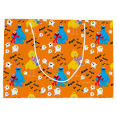 Sesamstraat Halloween vleermuizen en geesten patro Groot Cadeauzakje (Achterkant)