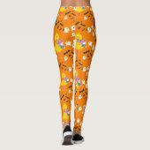 Sesamstraat Halloween vleermuizen en geesten patro Leggings (Achterkant)