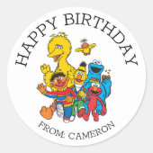 Sesamstraat | Happy Birthday Gift Label (Voorkant)