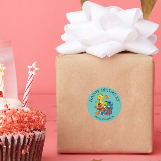  Sesamstraat | Happy Birthday Gift Label (Feest)