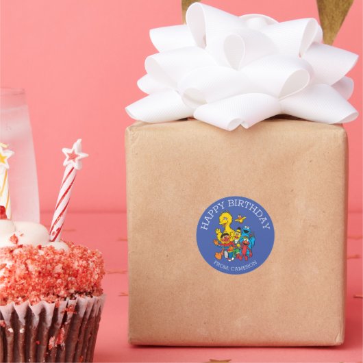 Sesamstraat | Happy Birthday Gift Label (Feest)