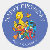 Sesamstraat | Happy Birthday Gift Label (Voorkant)