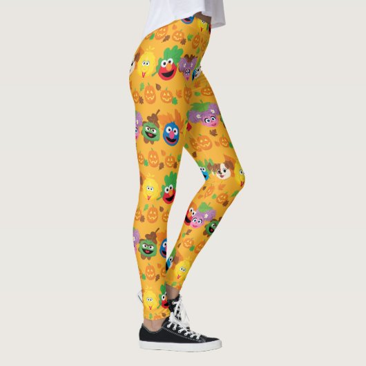 Sesamstraat herfstbladeren patroon leggings (Rechts)
