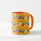 Sesamstraat herfstbladeren patroon mok (Voorkant rechts)