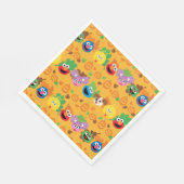 Sesamstraat herfstbladeren patroon servet (Hoek)