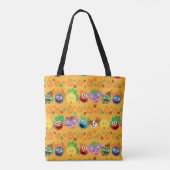 Sesamstraat herfstbladeren patroon tote bag (Achterkant)